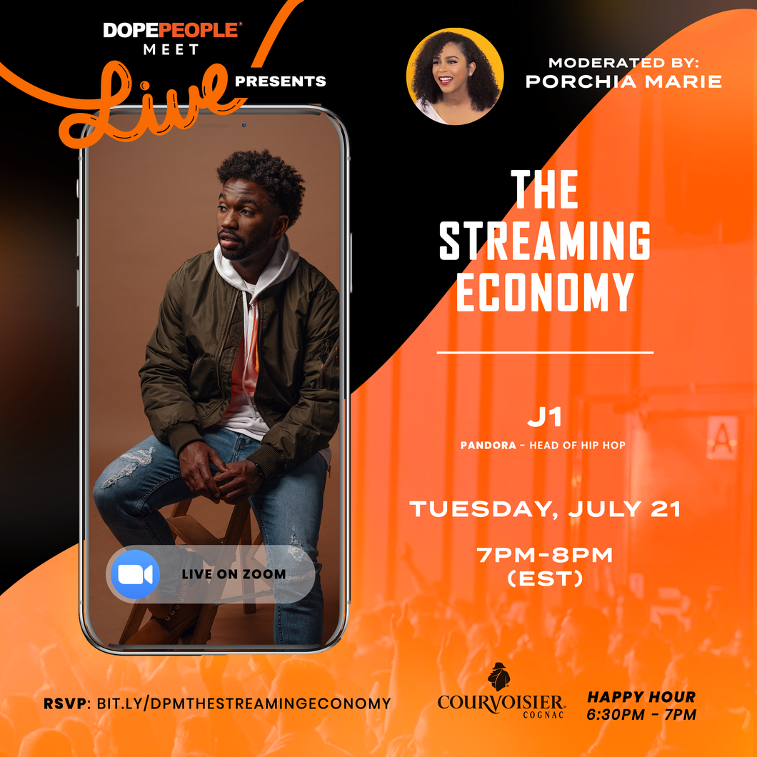 Dope People Meet LIVE: The Streaming Economy ft. J1 | Pandora, Head of Hip-Hop